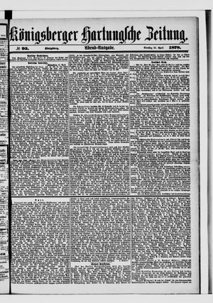 Königsberger Hartungsche Zeitung vom 23.04.1878