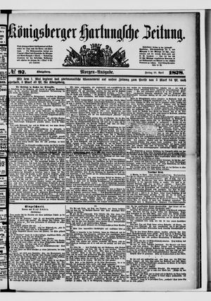Königsberger Hartungsche Zeitung vom 26.04.1878