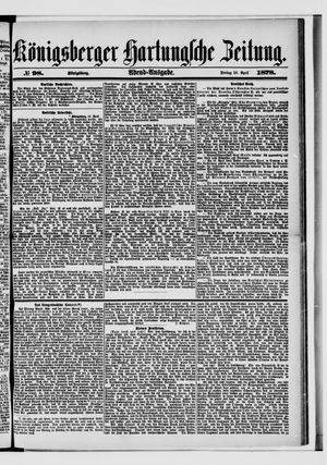 Königsberger Hartungsche Zeitung on Apr 26, 1878