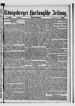 Königsberger Hartungsche Zeitung vom 30.04.1878