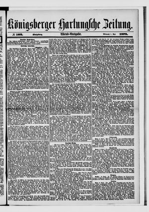 Königsberger Hartungsche Zeitung on May 1, 1878