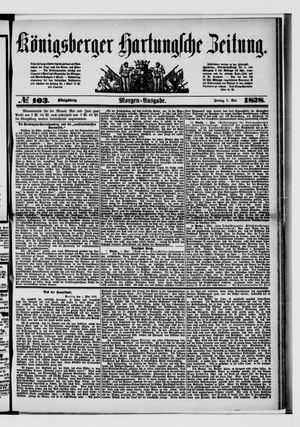 Königsberger Hartungsche Zeitung vom 03.05.1878