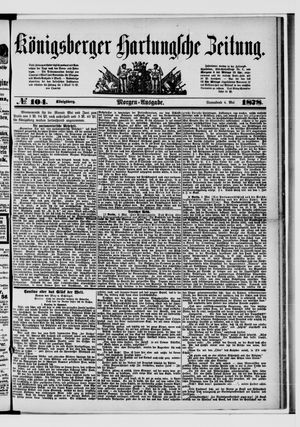 Königsberger Hartungsche Zeitung vom 04.05.1878