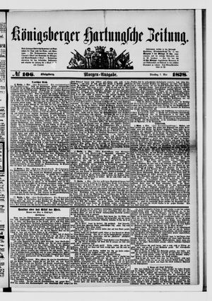 Königsberger Hartungsche Zeitung vom 07.05.1878