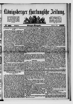 Königsberger Hartungsche Zeitung vom 08.05.1878