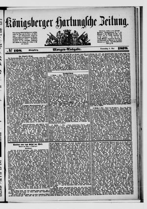 Königsberger Hartungsche Zeitung vom 09.05.1878