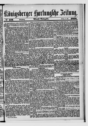 Königsberger Hartungsche Zeitung on May 10, 1878