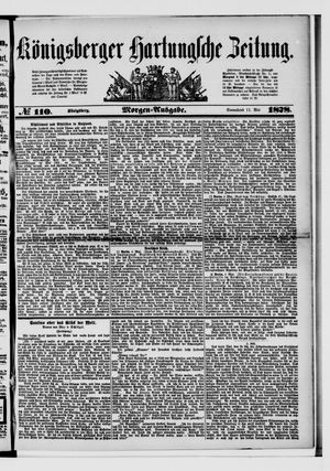 Königsberger Hartungsche Zeitung vom 11.05.1878