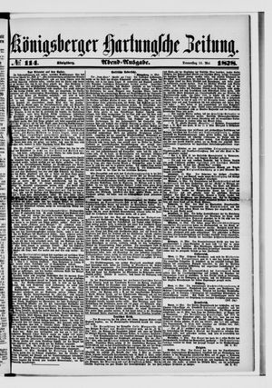 Königsberger Hartungsche Zeitung on May 16, 1878