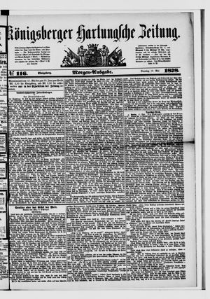 Königsberger Hartungsche Zeitung on May 19, 1878