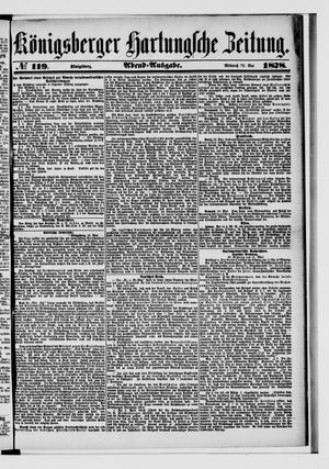 Königsberger Hartungsche Zeitung vom 22.05.1878