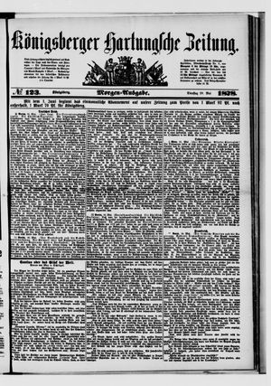Königsberger Hartungsche Zeitung on May 28, 1878