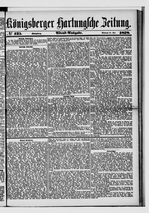 Königsberger Hartungsche Zeitung on May 29, 1878