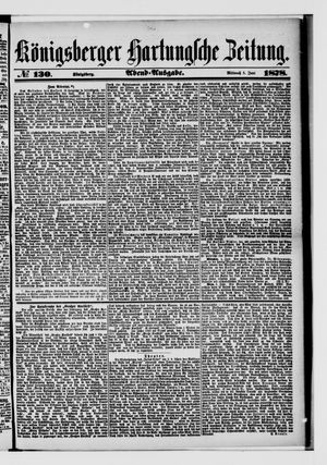 Königsberger Hartungsche Zeitung on Jun 5, 1878