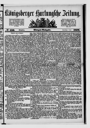 Königsberger Hartungsche Zeitung on Jun 6, 1878
