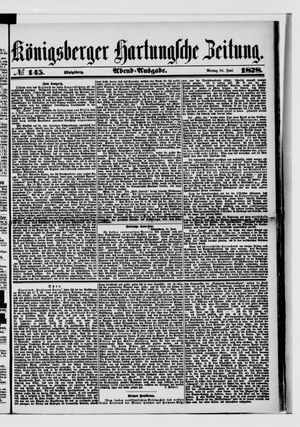 Königsberger Hartungsche Zeitung vom 24.06.1878