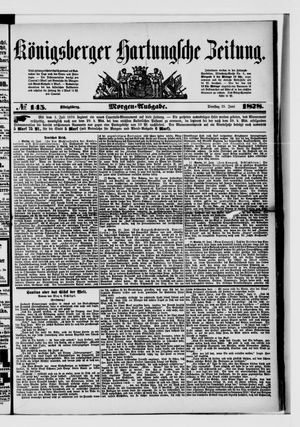 Königsberger Hartungsche Zeitung vom 25.06.1878