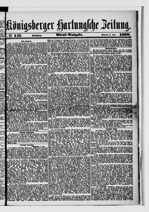 Königsberger Hartungsche Zeitung vom 26.06.1878