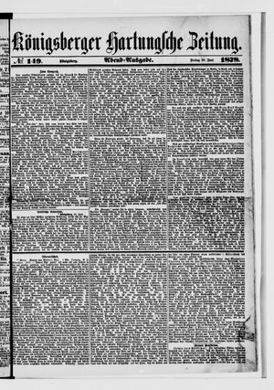 Königsberger Hartungsche Zeitung vom 28.06.1878