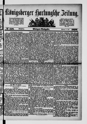 Königsberger Hartungsche Zeitung on Jul 10, 1878