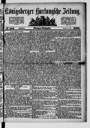 Königsberger Hartungsche Zeitung vom 14.07.1878