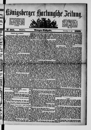 Königsberger Hartungsche Zeitung vom 18.07.1878