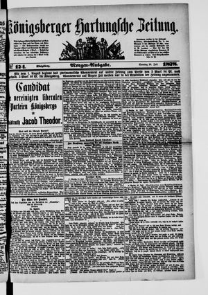 Königsberger Hartungsche Zeitung vom 28.07.1878