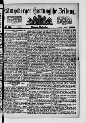 Königsberger Hartungsche Zeitung vom 01.08.1878