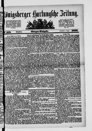 Königsberger Hartungsche Zeitung vom 03.08.1878