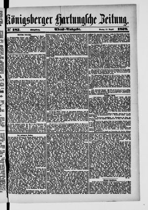 Königsberger Hartungsche Zeitung on Aug 12, 1878