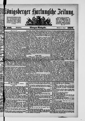 Königsberger Hartungsche Zeitung vom 14.08.1878