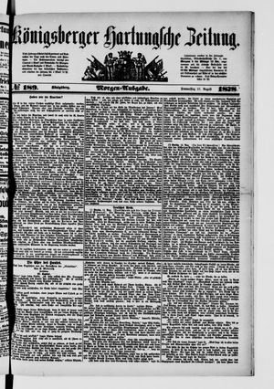Königsberger Hartungsche Zeitung vom 15.08.1878