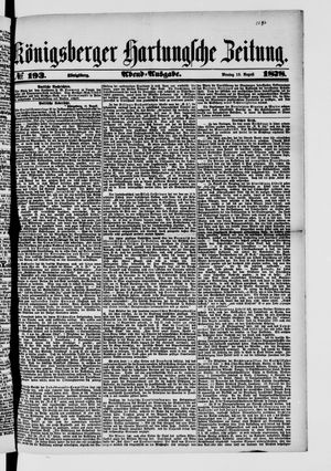Königsberger Hartungsche Zeitung vom 19.08.1878