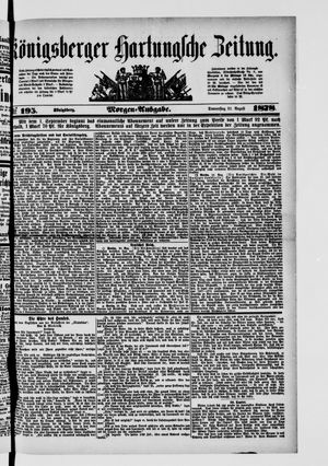 Königsberger Hartungsche Zeitung vom 22.08.1878