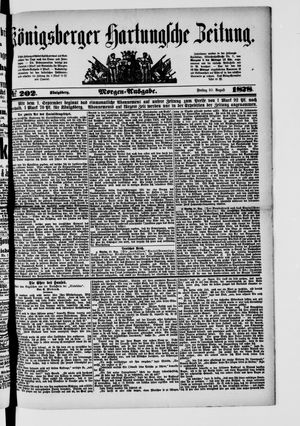 Königsberger Hartungsche Zeitung vom 30.08.1878