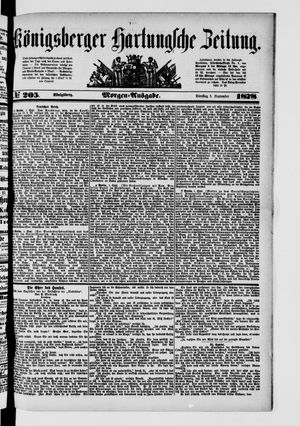 Königsberger Hartungsche Zeitung on Sep 3, 1878