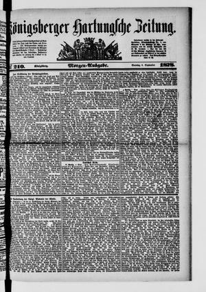 Königsberger Hartungsche Zeitung vom 08.09.1878