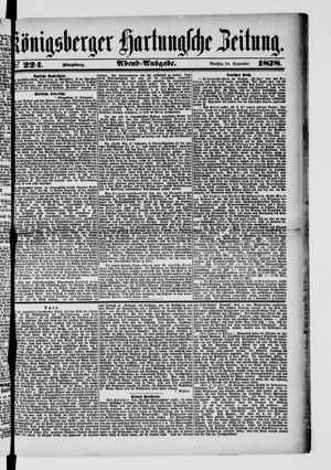 Königsberger Hartungsche Zeitung vom 24.09.1878
