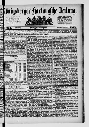 Königsberger Hartungsche Zeitung vom 25.09.1878