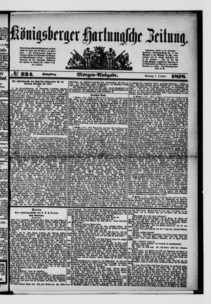 Königsberger Hartungsche Zeitung vom 06.10.1878