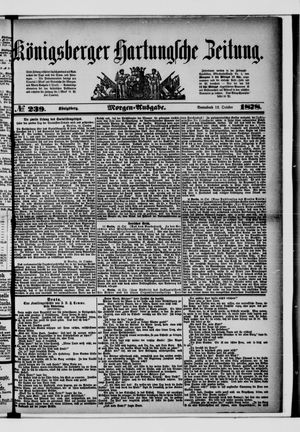 Königsberger Hartungsche Zeitung vom 12.10.1878
