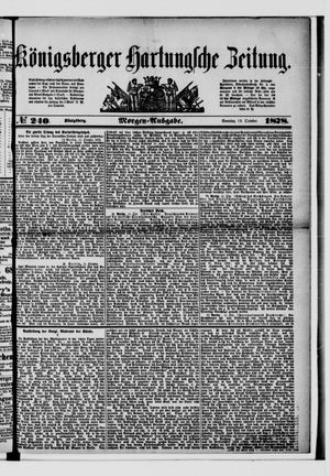 Königsberger Hartungsche Zeitung vom 13.10.1878