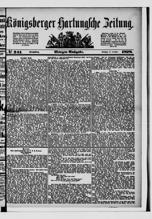 Königsberger Hartungsche Zeitung on Oct 15, 1878