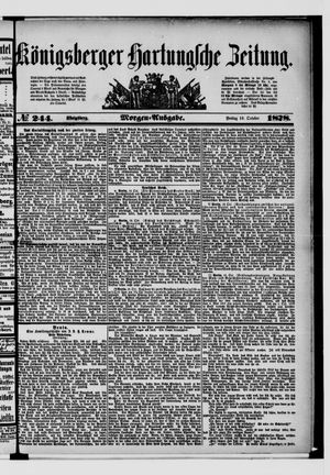 Königsberger Hartungsche Zeitung vom 18.10.1878