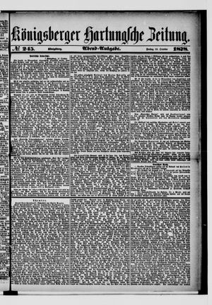 Königsberger Hartungsche Zeitung vom 18.10.1878