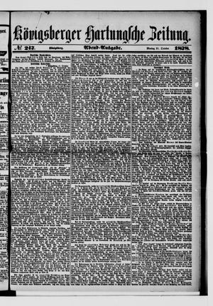 Königsberger Hartungsche Zeitung vom 21.10.1878