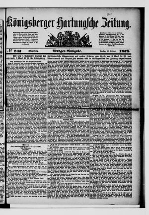 Königsberger Hartungsche Zeitung vom 22.10.1878