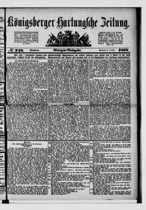 Königsberger Hartungsche Zeitung vom 23.10.1878
