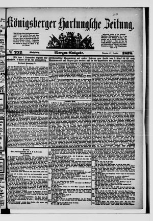 Königsberger Hartungsche Zeitung on Oct 27, 1878