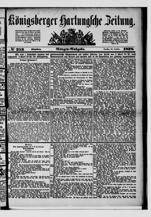 Königsberger Hartungsche Zeitung vom 29.10.1878